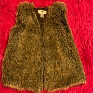 Faux fur vest